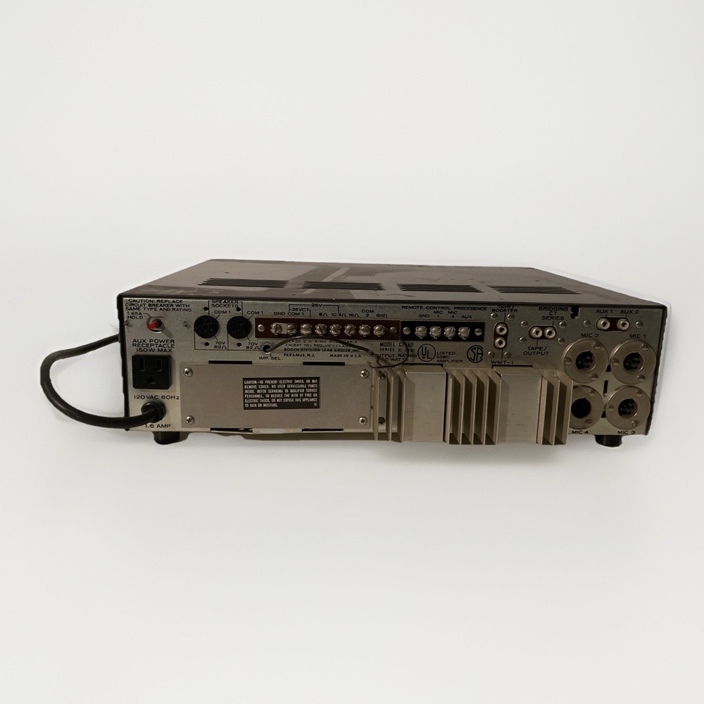 Vintage Bogen Acousta-Master CT-60 Solid State Mixer Amplifier (Blue Lettering)