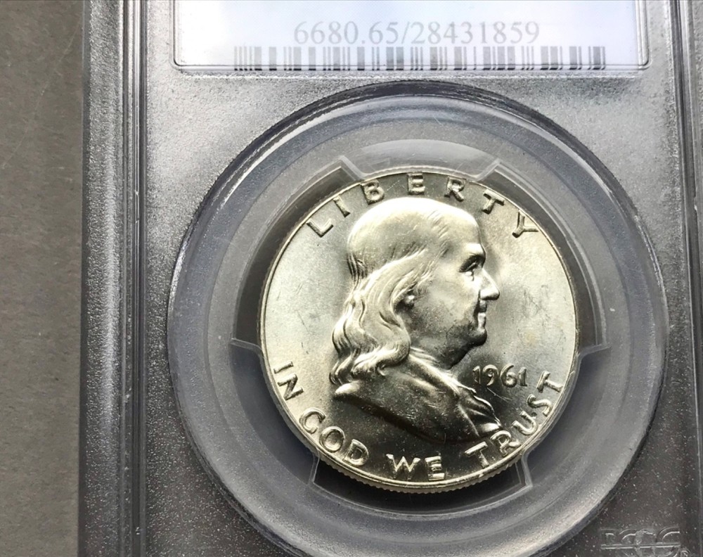1961 Franklin Half Dollar NPCGS MS65
