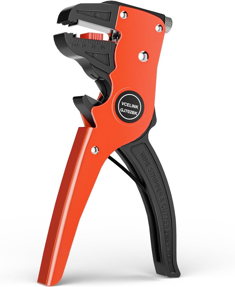 VCELINK Automatic Quickstrip Wire Stripper and Cutter, Professional Black