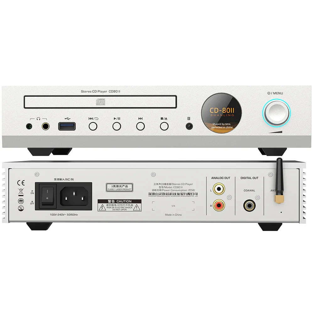 Shanling CD80 II Highly Versatile and Compact CD Player | Silver