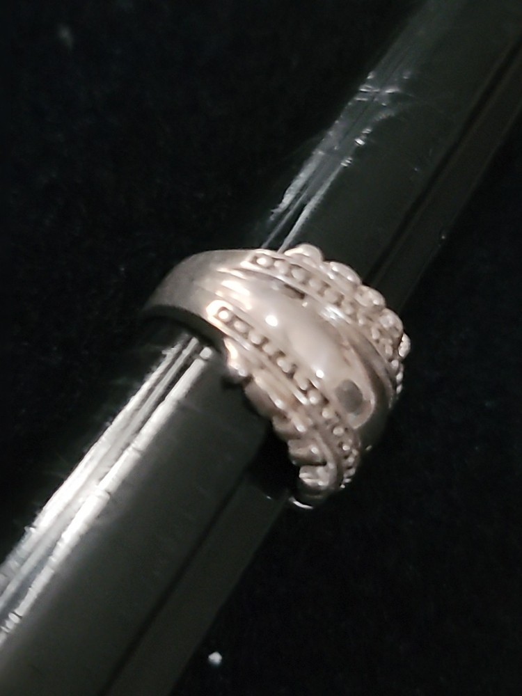 Sterling Silver earrings And Ring Set Size 5.75