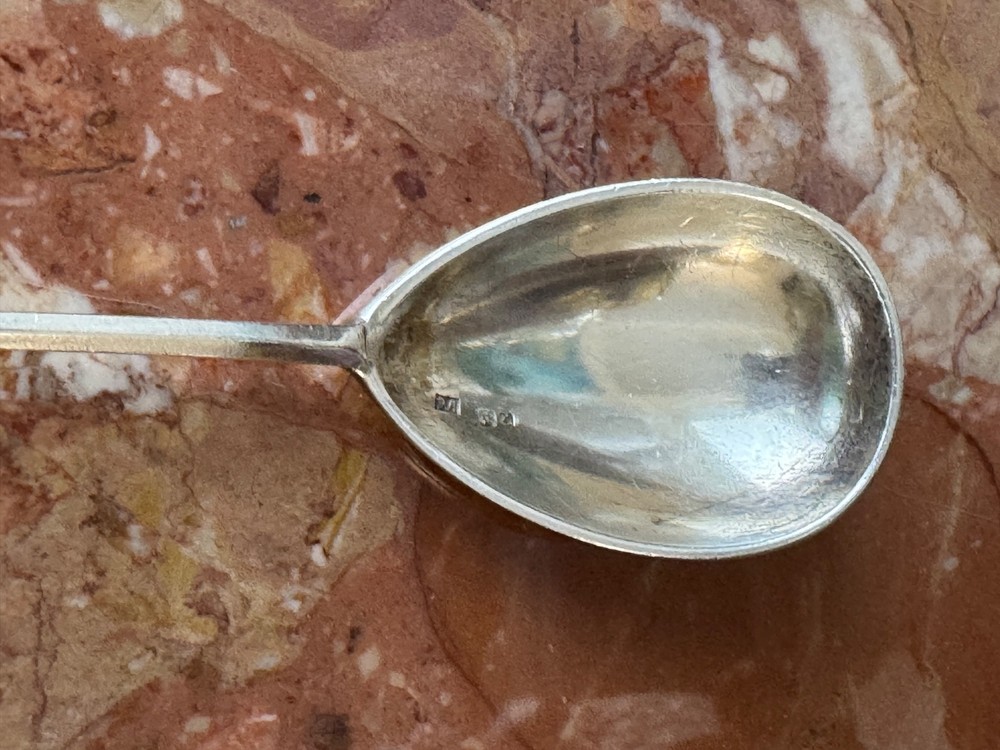 Old Russian Silver Coffee Spoon 28 Grams