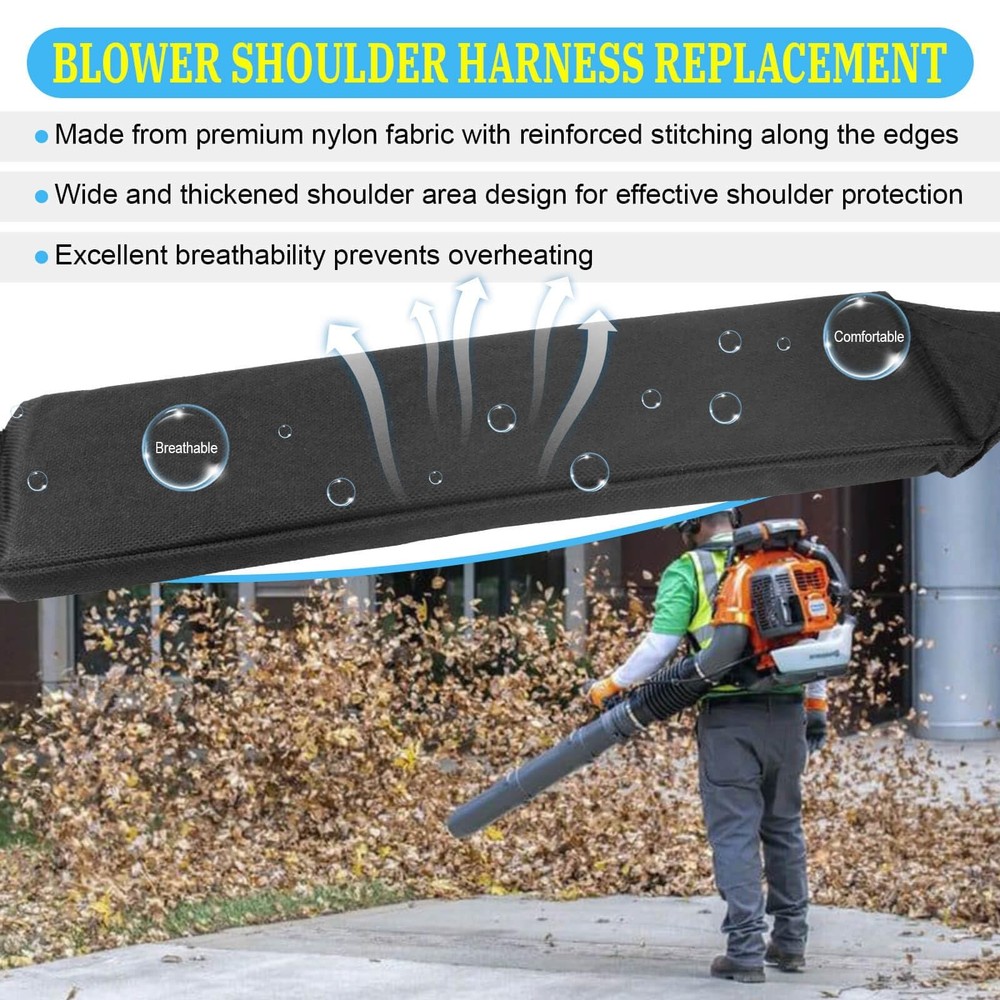 511758401 Backpack Blower Straps, 2 Pack Blower Shoulder Harness Replacement ...