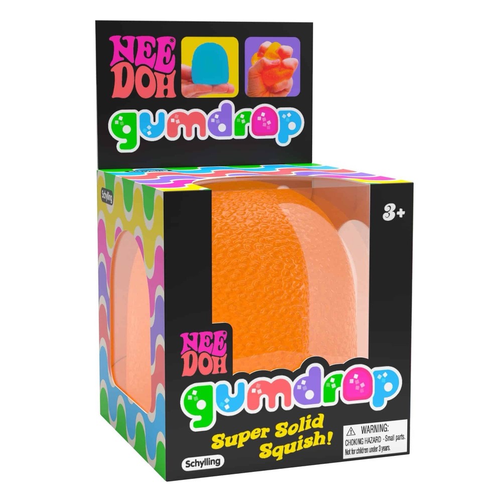 Schylling Nee Doh Gumdrop Super Solid Squish Sensory Toy Assorted 3+ Years