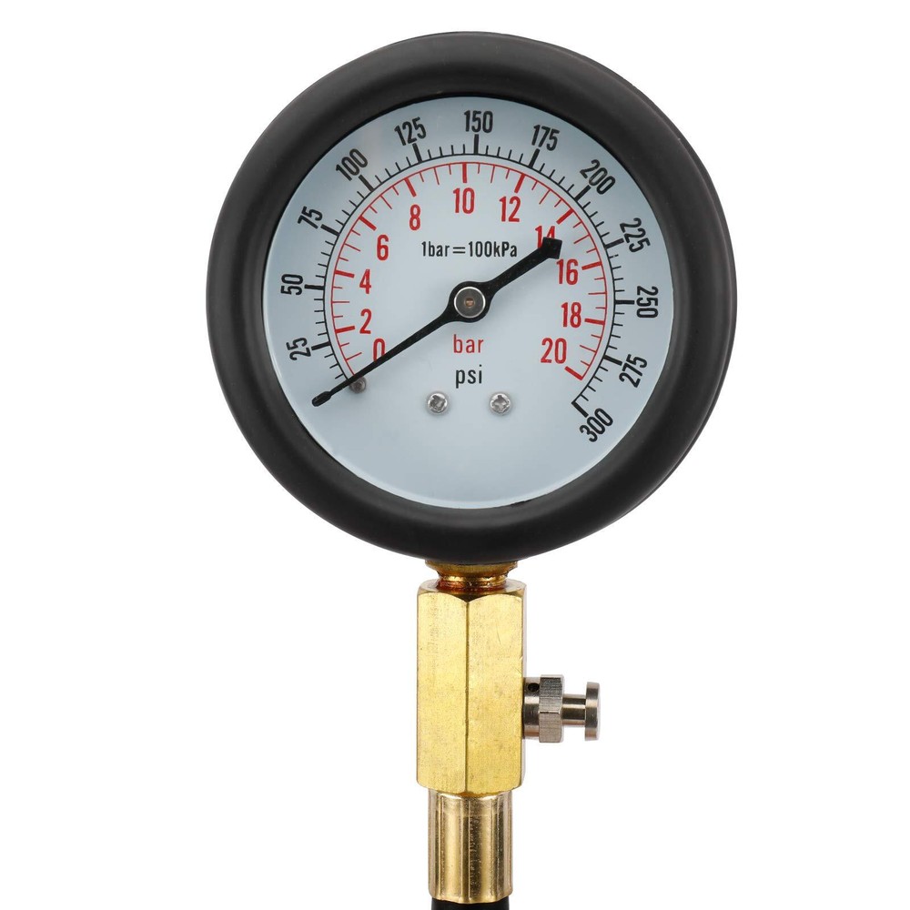 Engine Cylinders Diagnostic Tester Compression Gauge Test Tool Set with 4 Hoses