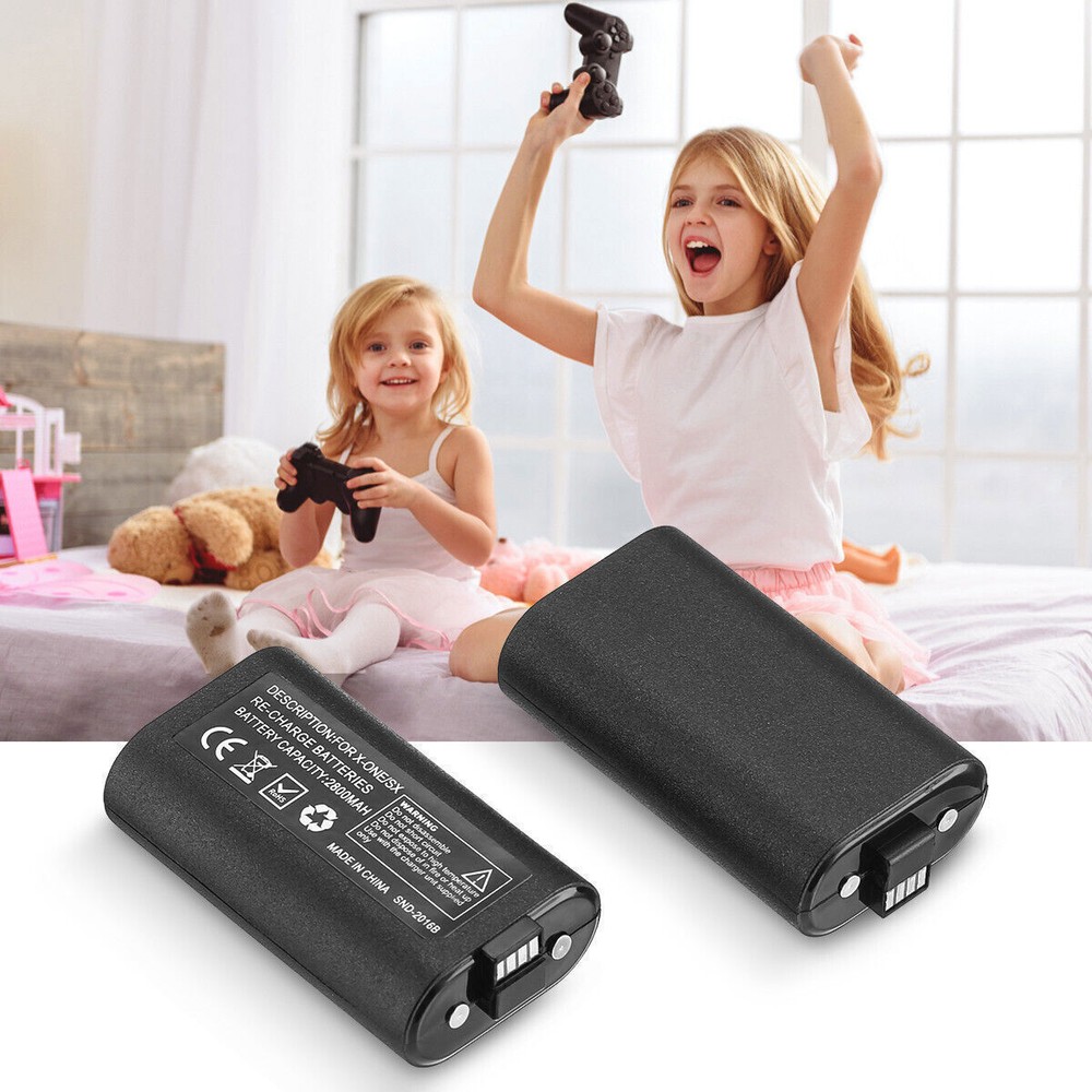 2Pcs Xbox Series X/S Xbox One Rechargeable Controller Battery Pack For Microsoft