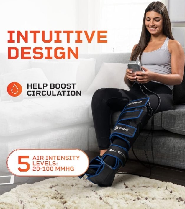 LIFEPRO CRYOFROST COMPRESSION SYSTEM Cold Therapy Machine for Ankle, Calf, &KNEE