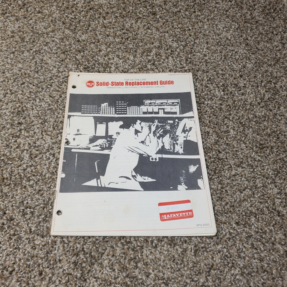 RCA CATALOG Brochure Ad Solid-State Replacement Guide SPG-202D