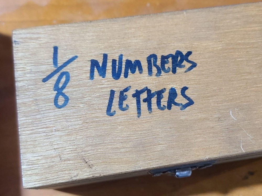 1/8 Numbers Letters Complete Set