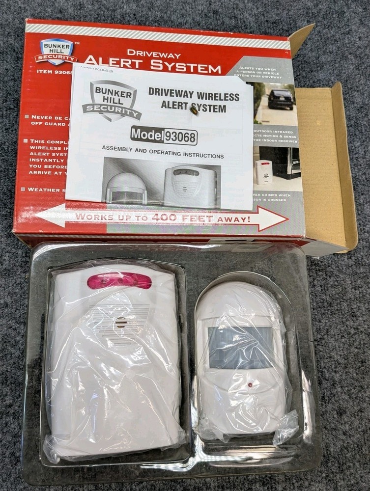 Bunker Hill Security Driveway Alert System 93068 Wireless Sensor Open Box