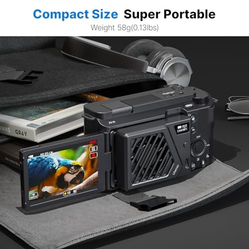 Upgrade Camera Cooling Fan w Spring Installation Flexible Mount for Silver