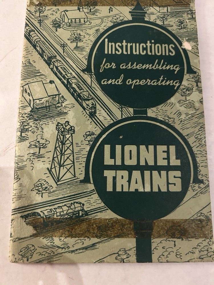 Instructions For Assembling and Operating Lionel Trains - 1951