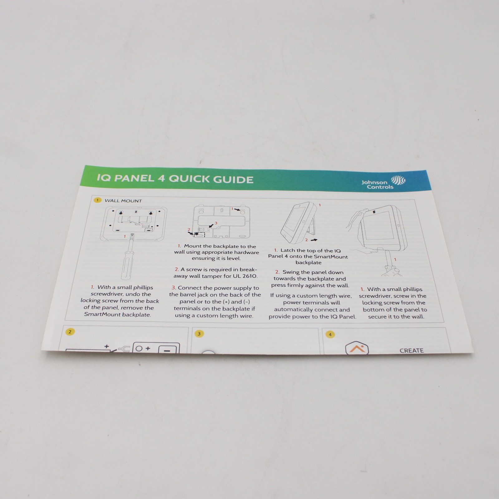 Qolsys IQ Panel 4 Wireless Touchscreen Control Panel In White IQP4001