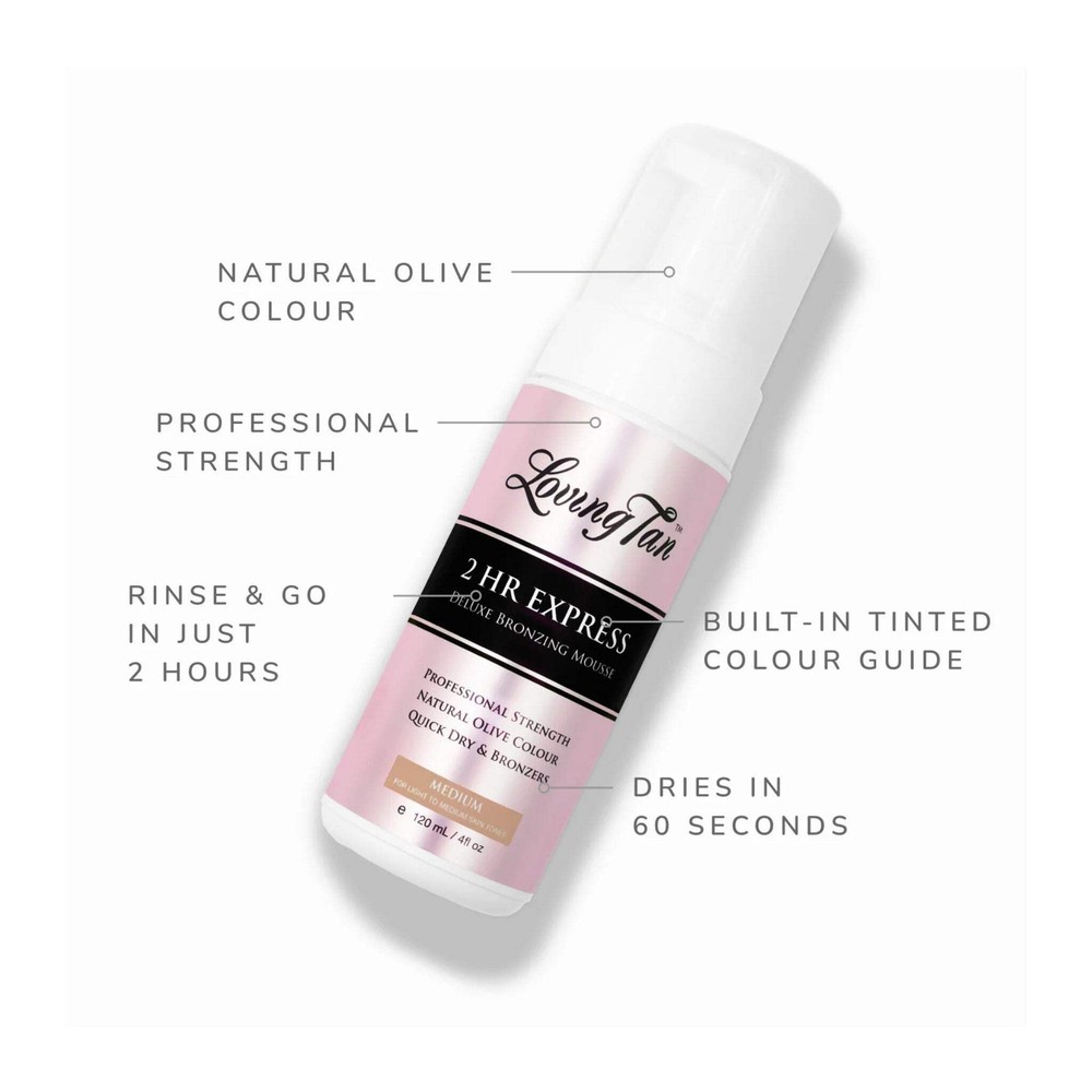 Loving Tan 2 HR Express Deluxe Bronzing Mousse Medium 120ml
