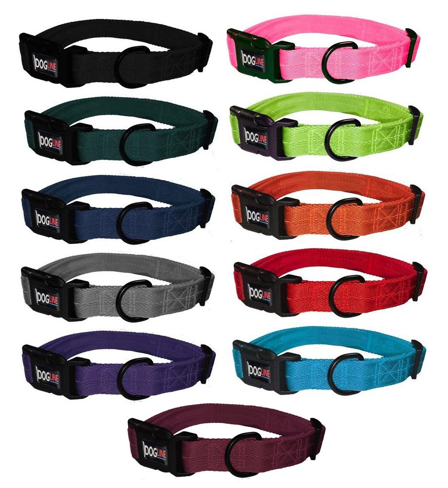 Nylon Pet Dog Collar Custom Embroidery Adjustable Quick Release Durable