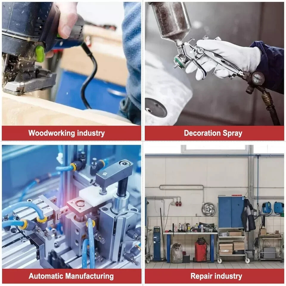 Air Line Tubing Kit 1/4'' OD 50ft Nylon Hose 1/4'' NPT Push to Connect Fittings