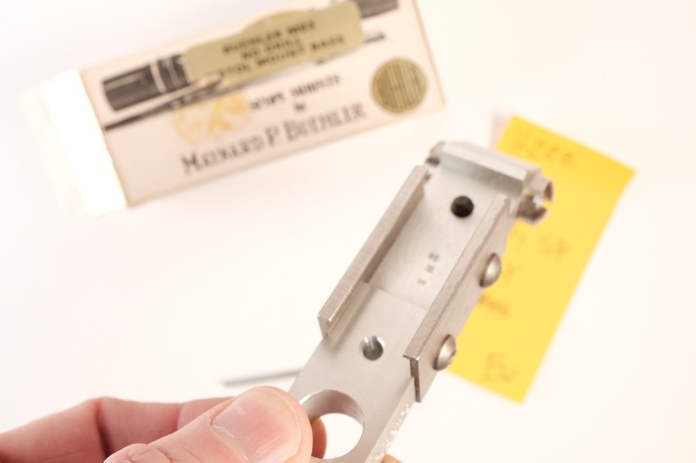 H222 Buehler Scope Mount Base Code XNX Ruger Security Six Stainless