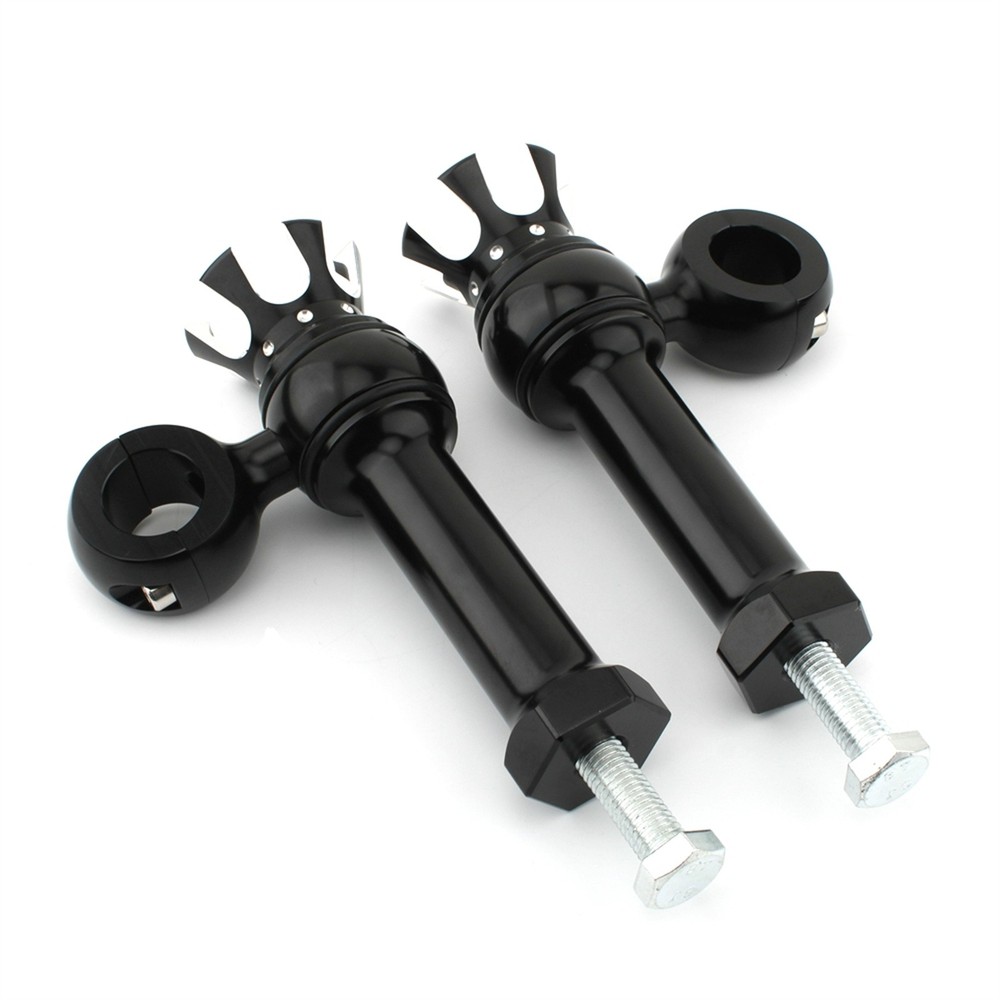 Motorcycle Handlebar Riser Handle Bar Riser Clamp Kit For Harley 1" Black White