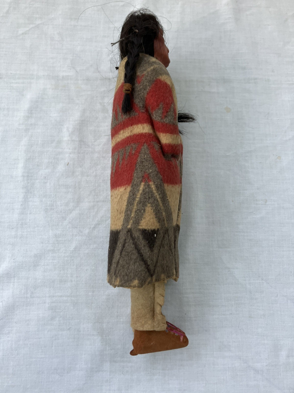 Vintage Skookum Male Native American Doll - 13 Inches Tall
