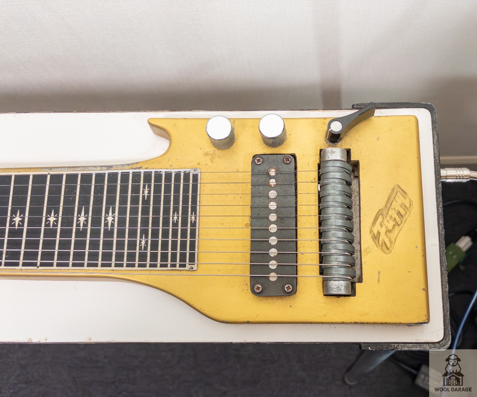 FUZZY 10 String Pedal Steel Guitar 6 Pedals w/ Hard Case Vintage From Japan