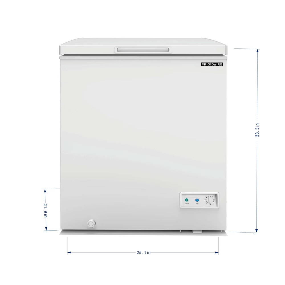 Frigidaire 5.0 Cu Ft Chest Freezer, White