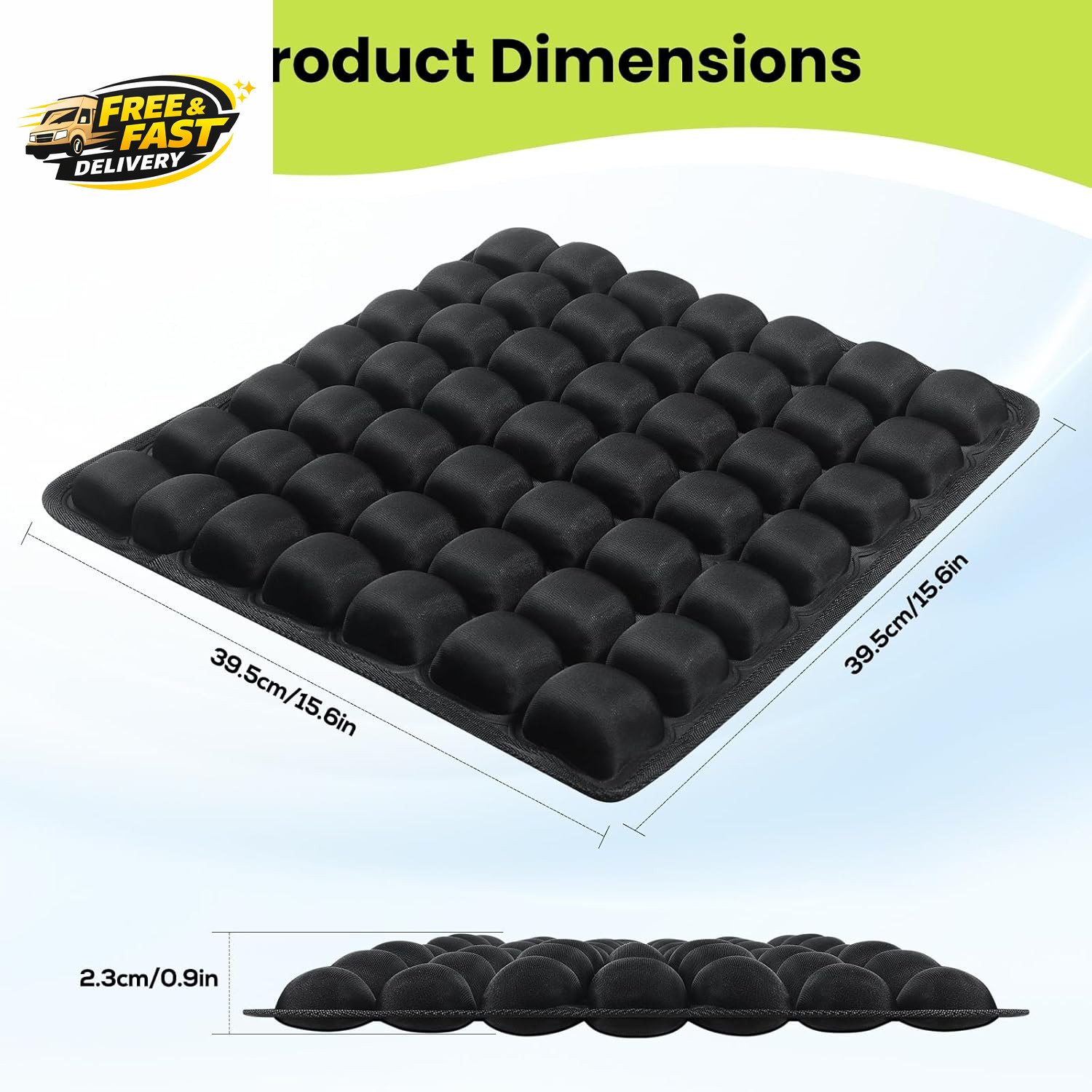 Sondor Travel Cushion – Adjustable Bubble Technology for Customized Comfort,