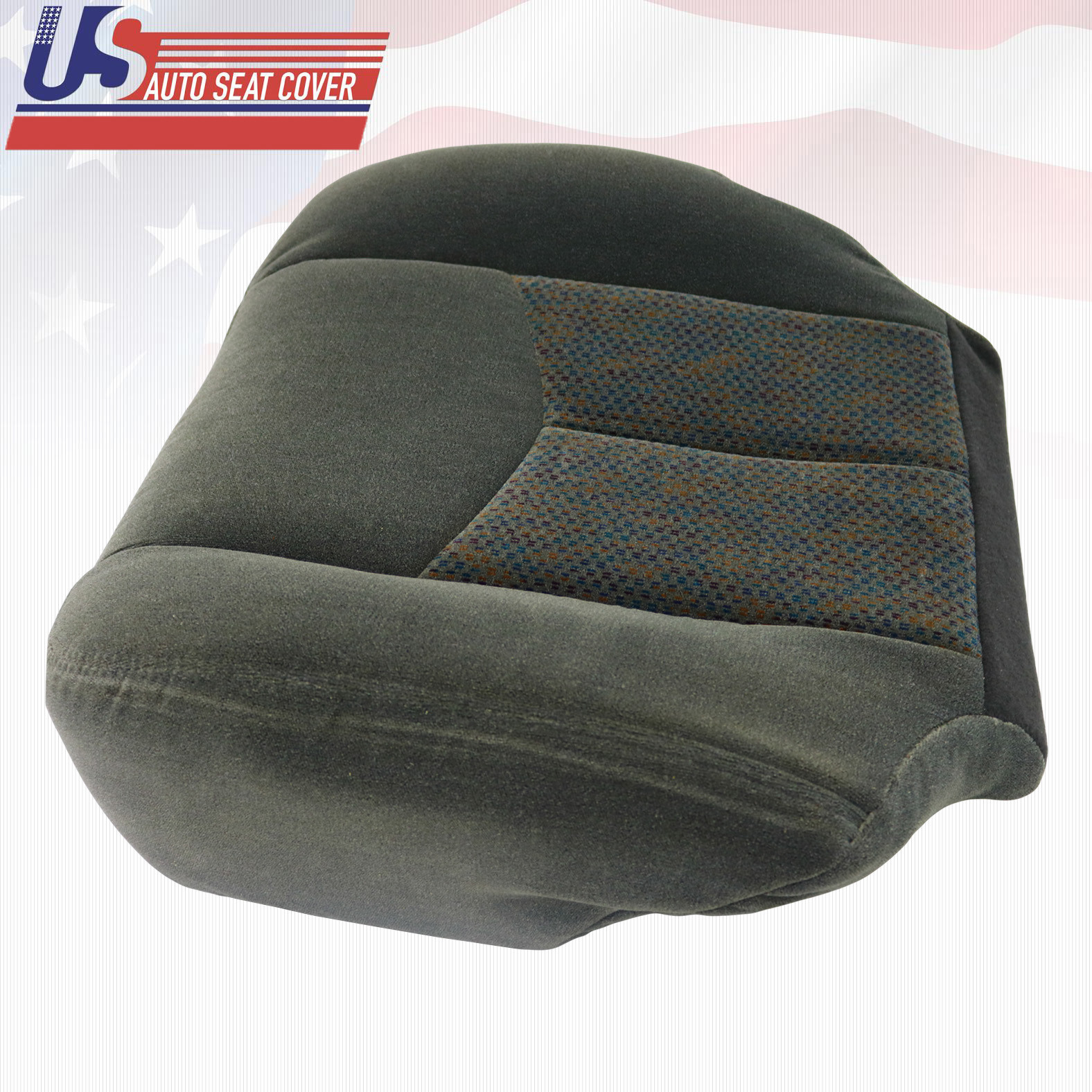 2003 To 2006 Chevy Silverado LS LT Z71 Driver Bottom Cloth Seat Cover Dark Gray