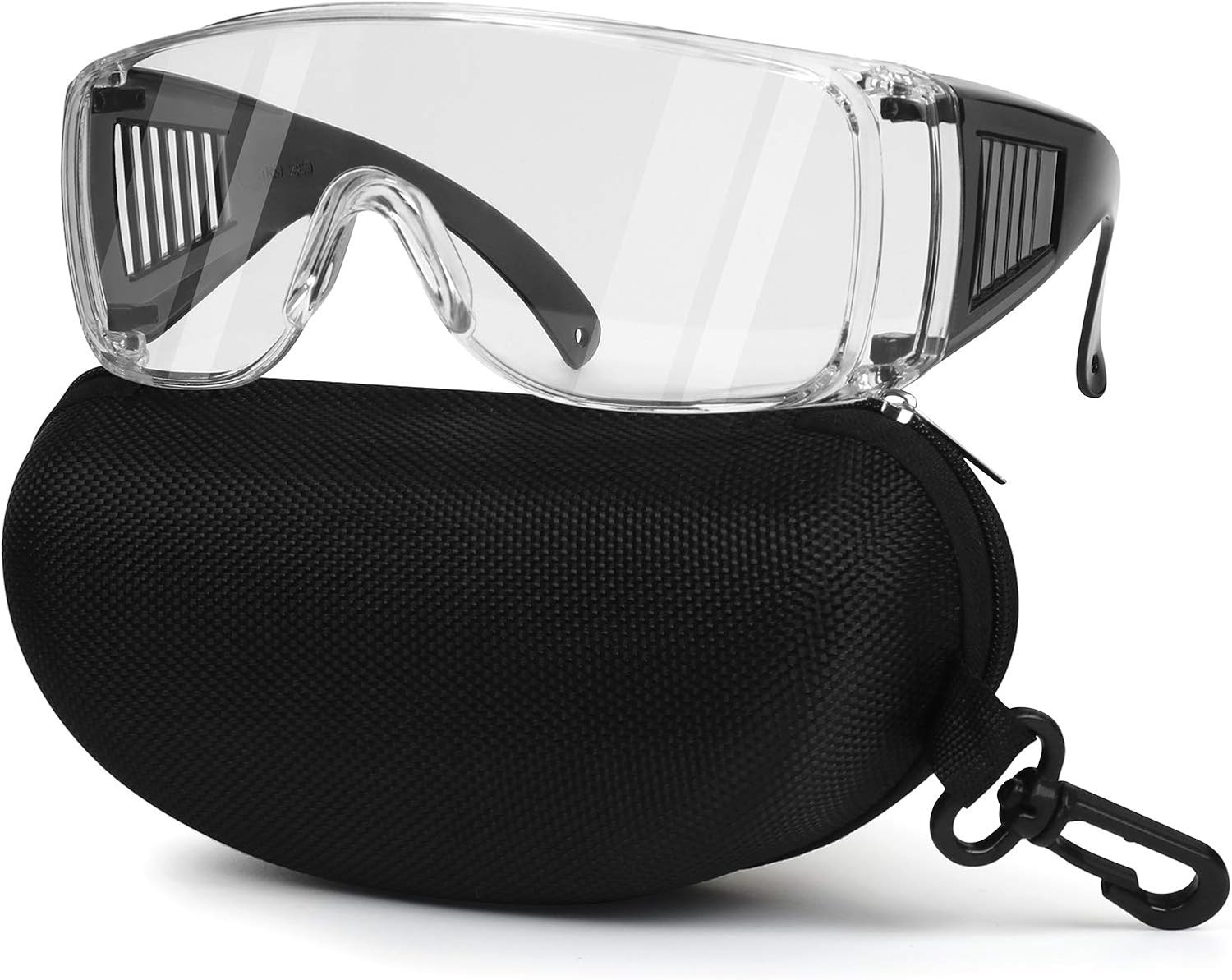 Shooting Glasses Over Eyeglasses, AntiFog Safety Clear Lens