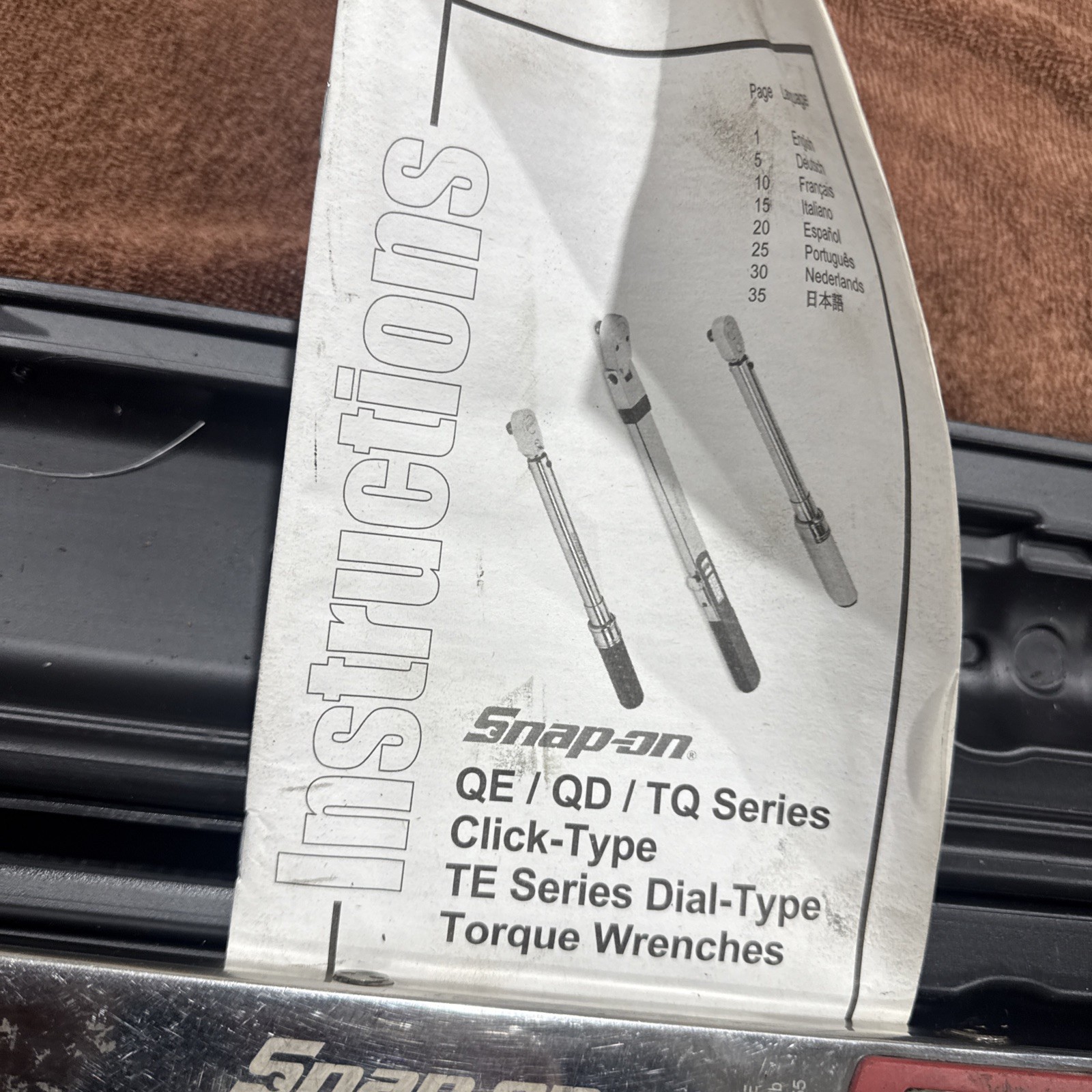 Snap-On TQFR250E Flex-Head 1/2in. Drive Torque Wrench 40-250ft lbs
