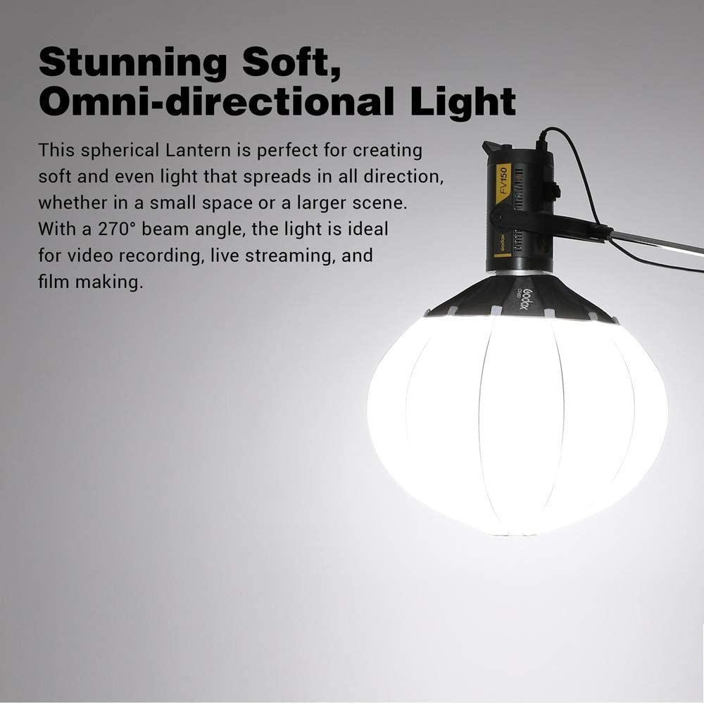 GODOX CS-65D 65cm Collapsible Lantern Softbox Omni-Directional Light Modifier