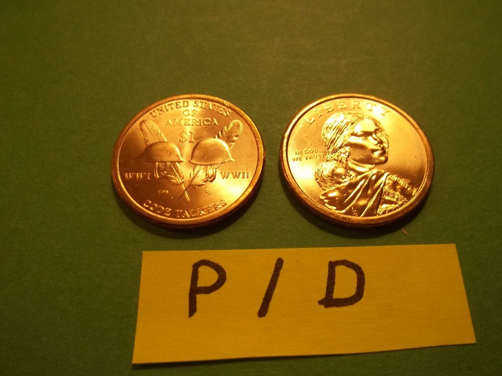 Native American Dollar Set  2016  P, D Unc.