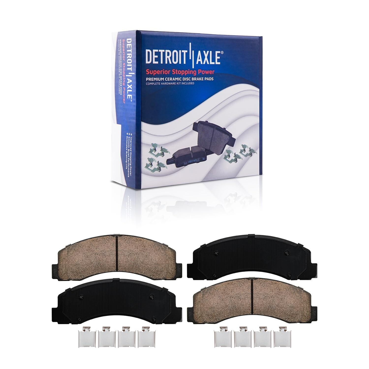 Front and Rear Left and Right Ceramic Brake Pads Kit for 2012 - 2020 Ford F-150