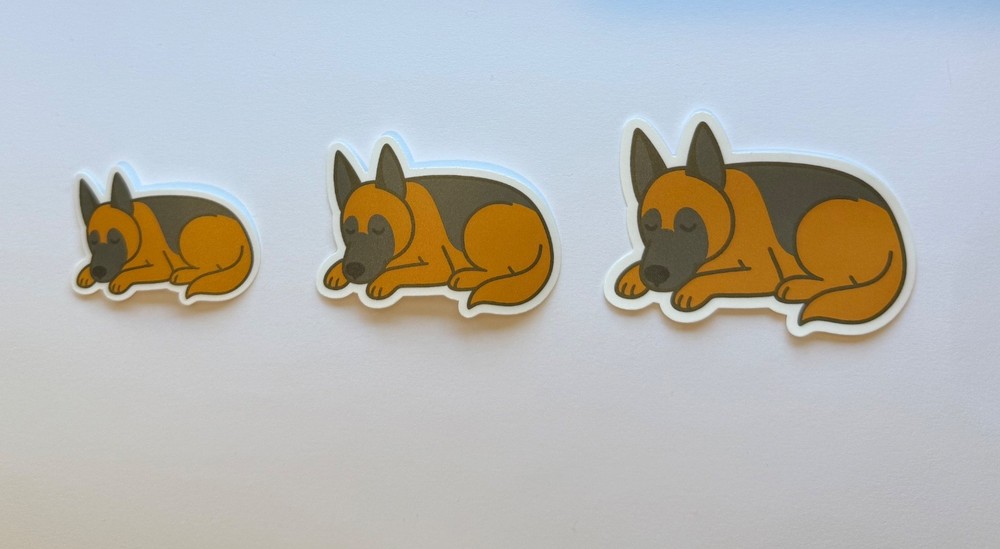 Belgian Malinois Sleeping Sticker