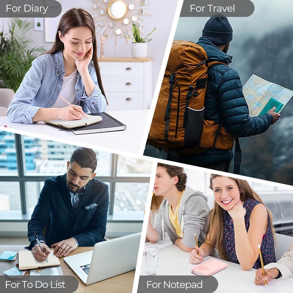 Small Pocket Notebook, Leather Journal Mini (Brown) Mini, Brown