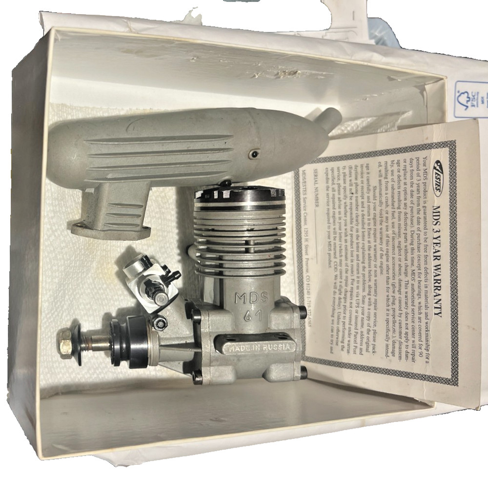 MDS 61 NITRO - 2 STROKE - HIGH PERFORMACE MODEL ENGINE IN BOX - MUFFLER