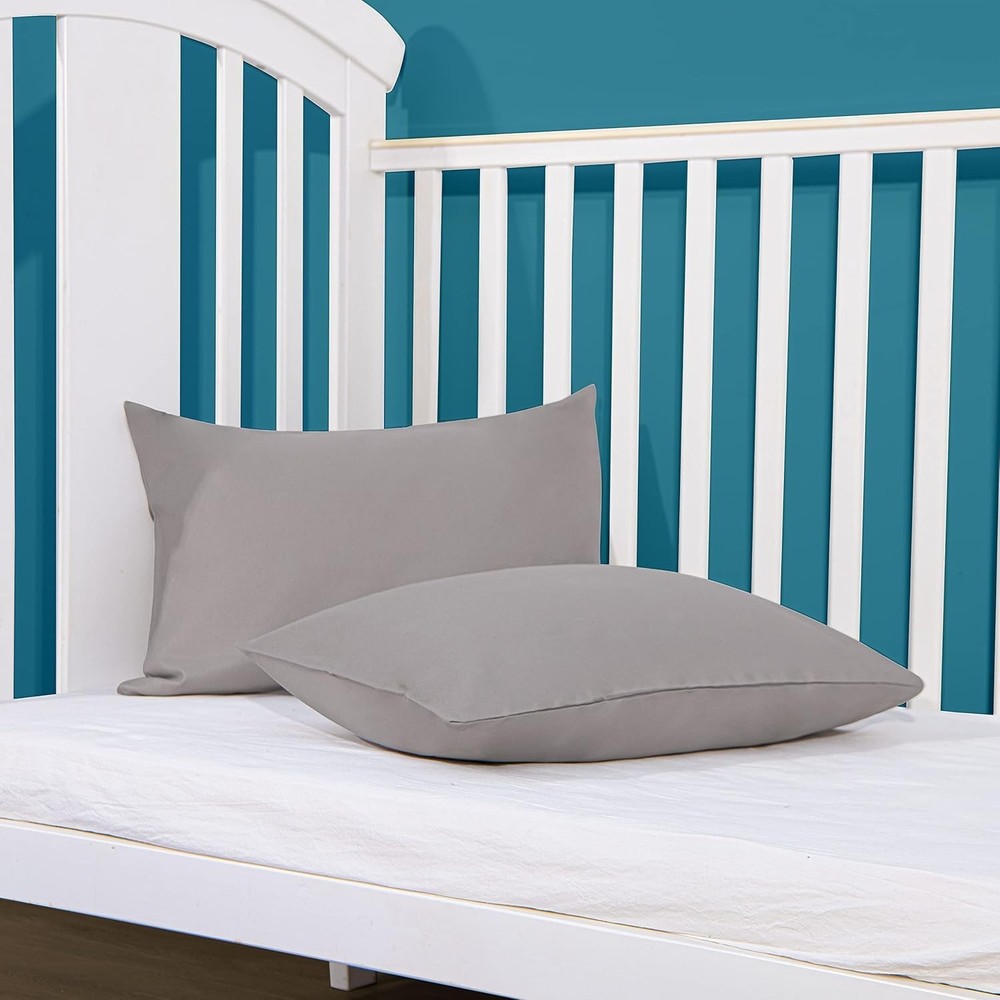 2 Pack Microfiber Toddler Pillowcases - Soft, Cozy, Adjustable Fit