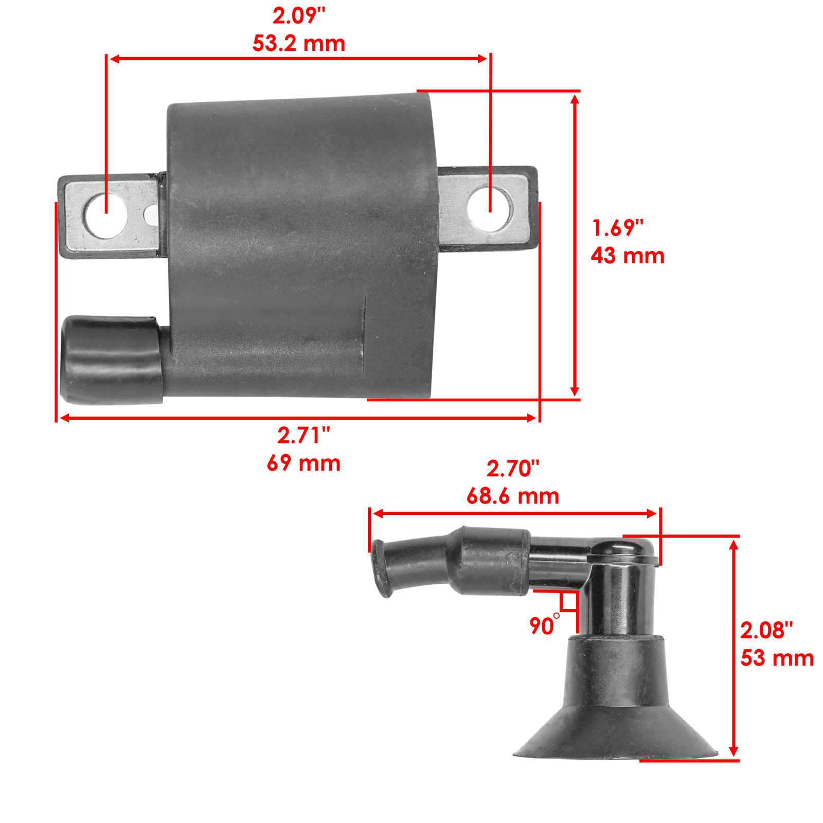 Ignition Coil for Polaris Predator 90 2003 2004 2005 2006 Atv Ignition Coil