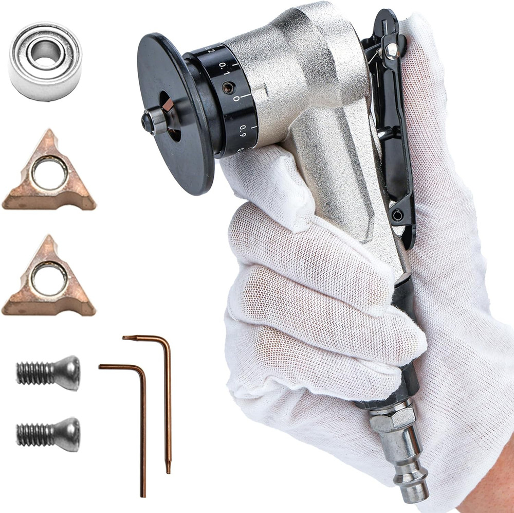 Air Chamfer Tool Deburring Tool for Metal, Air Beveling Tool Mini Chamfering Mac