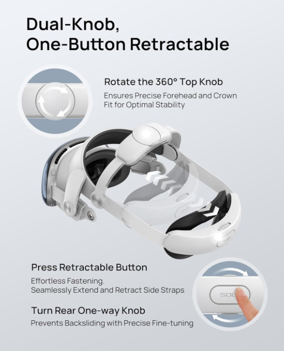 SODI VR HEAD STRAP FOR APPLE VISION PRO (HEAD STRAP ONLY)