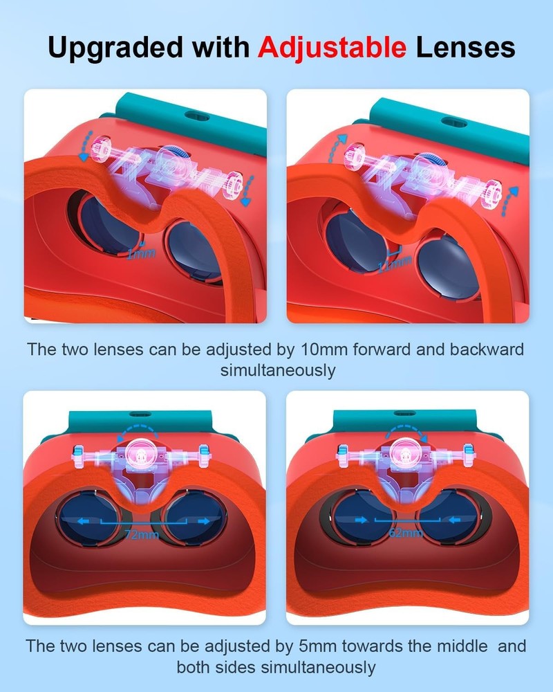 VR Headset for Nintendo Switch & Switch OLED Labo VR Kit 3D Goggles Accessorie