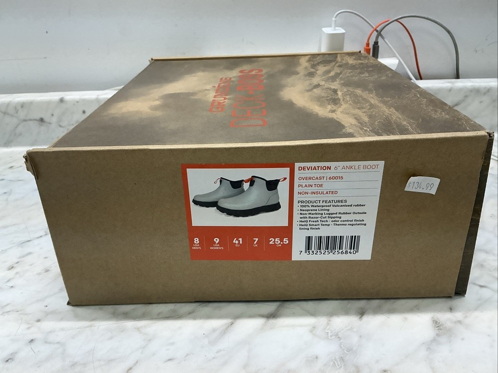 Grundens Deviation 6” Ankle Boot Overcast Size 8 mens
