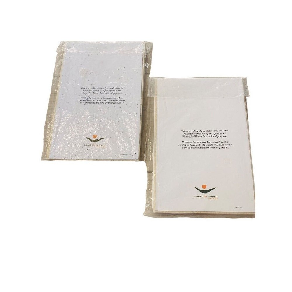 12 New Blank Inside Notecard and Envelope 6" x4" 2 Different Patterns