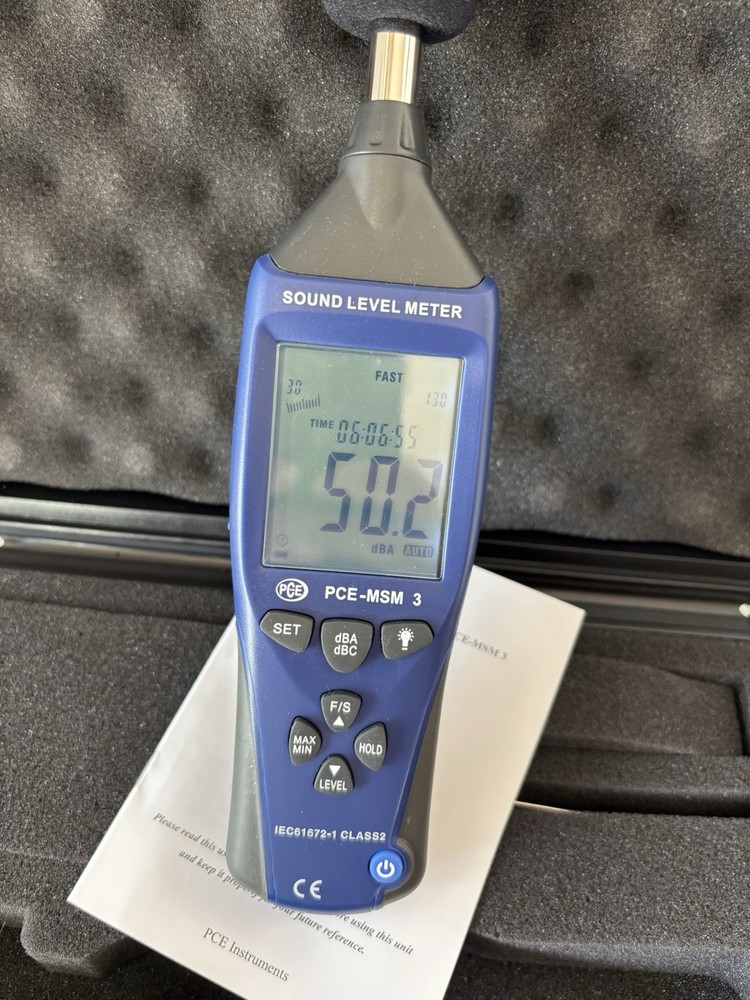 PCE INSTRUMENTS PCE MSM 3 sound level meter Complete With Manual Tested