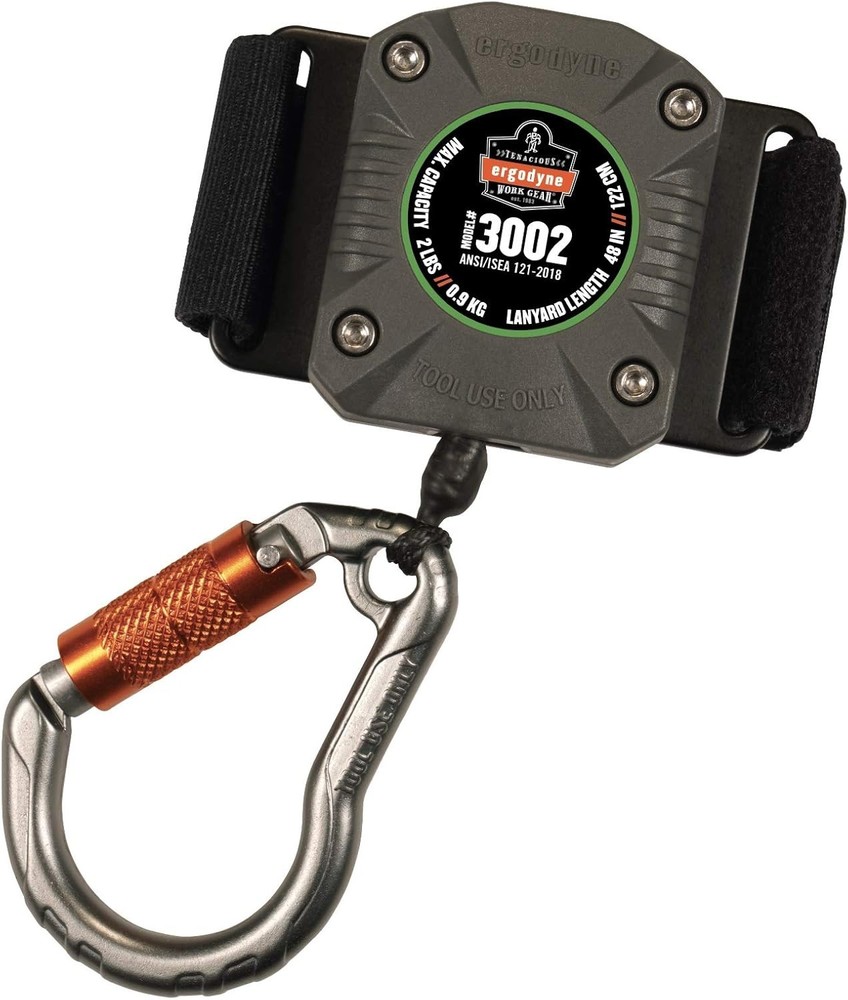 Durable Squids 3002 Retractable Tool Lanyard with Cut-Resistant Cord - Standard
