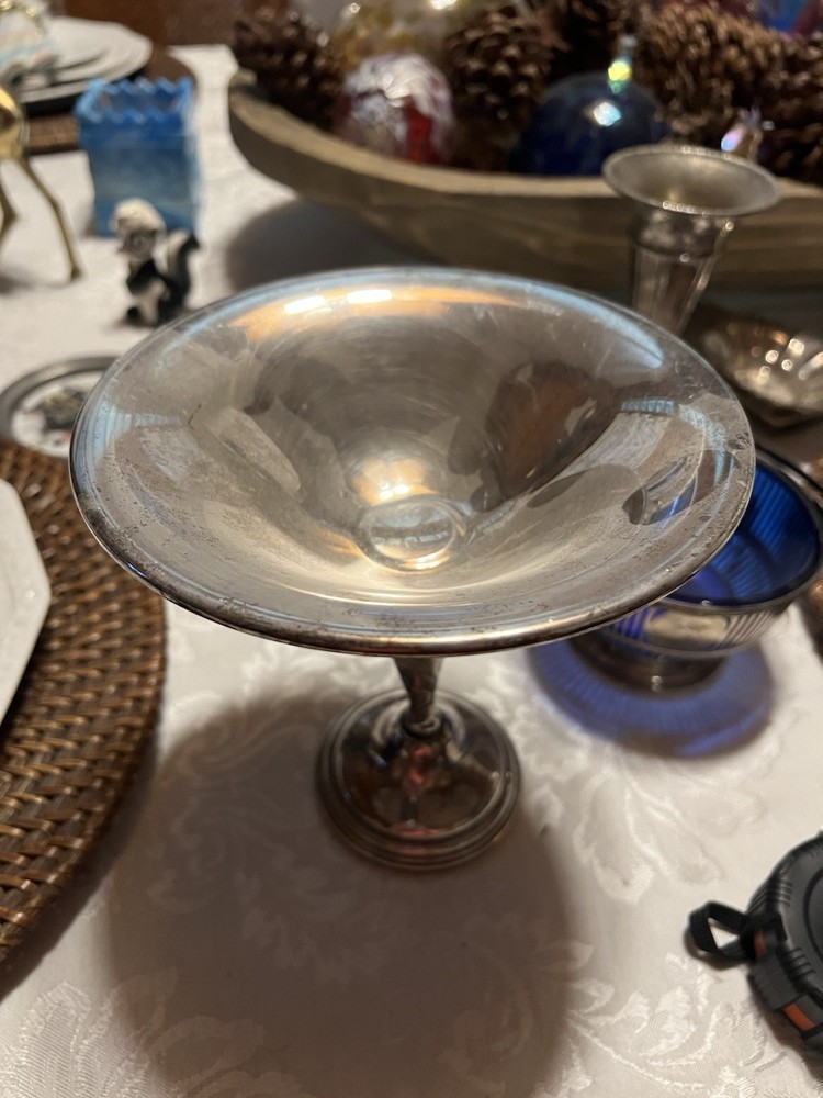 Weighted Sterling Silver Compote AS IS 252 Grams