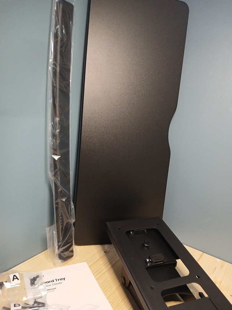 ErGear Keyboard Tray Under Desk, Height Adjustable Mouse & Keyboard Tray