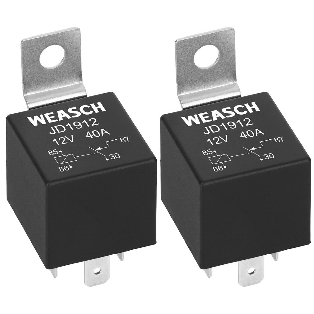 Weasch 2 Pack JD1912 Car Relay,