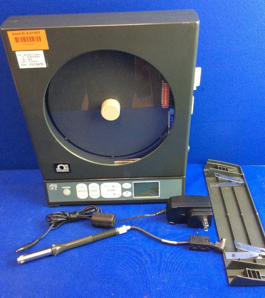 OMEGA CTXL-TRH-G CIRCULAR 2-PEN CHART RECORDER WITH CTXL-G SENSOR PROBE