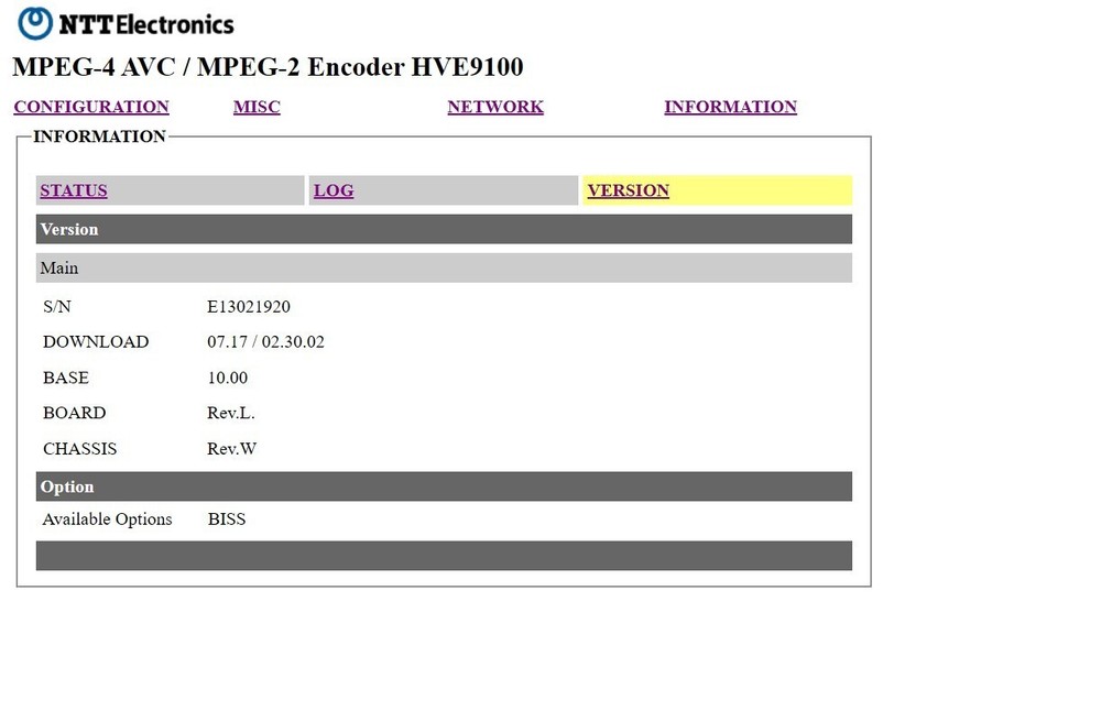 #1 NTT Electronics HVE9100 HVE9100S MPEG-4 AVC H.264 MPEG-2 HDTV HD Encoder