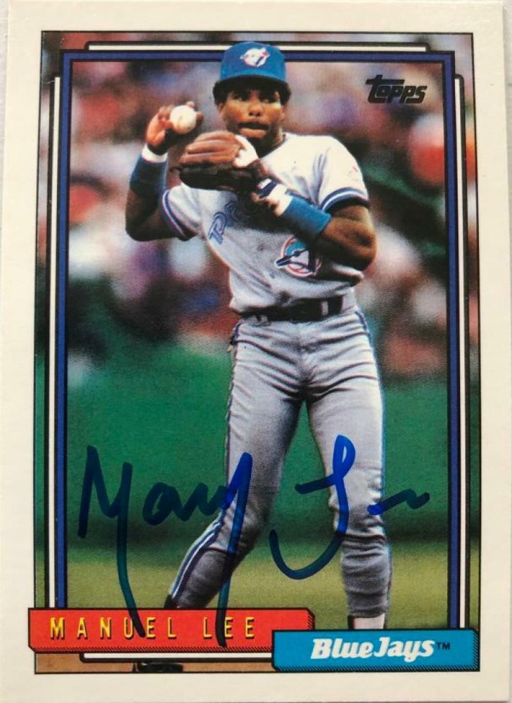 Manny Lee Autographed 1992 Topps #634
